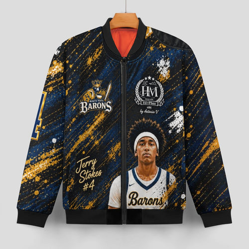 F.R. Custom Bomber Jacket Fan Gear - See flyer for instructions on how to submit designs for the custom jacket once the jacket is purchased.