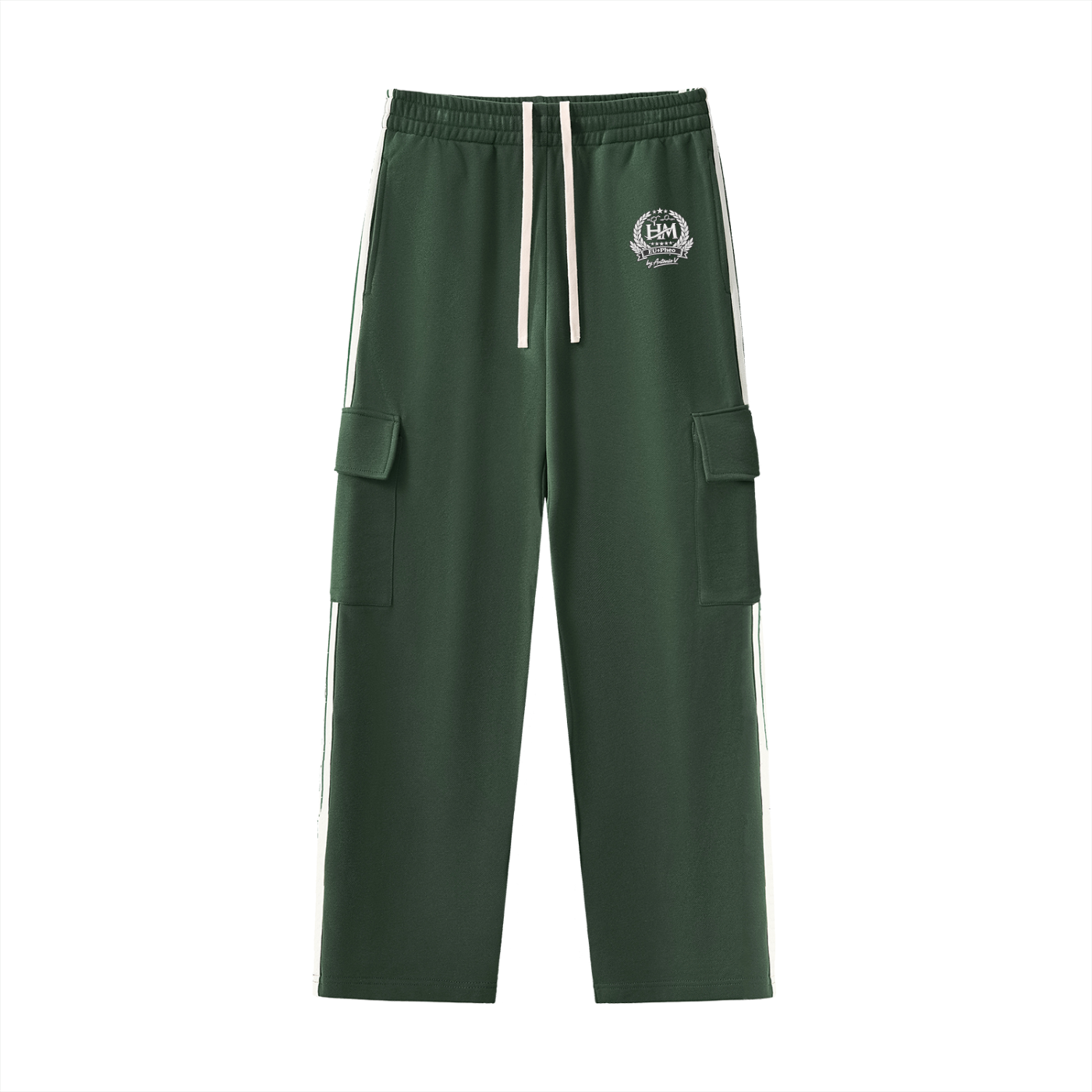 Side Stripe Straight-Leg Pants