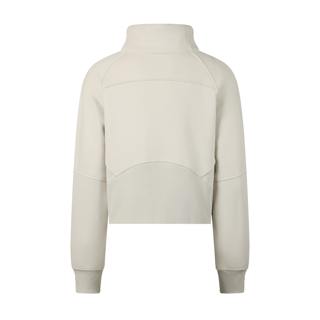 HM Cropped Half-Zip Sweatshirt