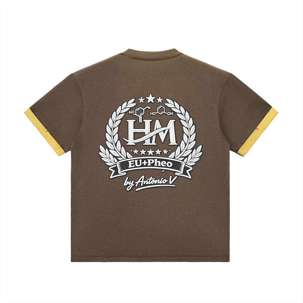 Contrast Cuff Cuffed T-Shirt