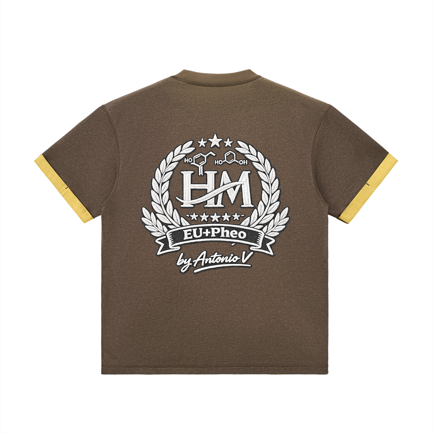 Contrast Cuff Cuffed T-Shirt