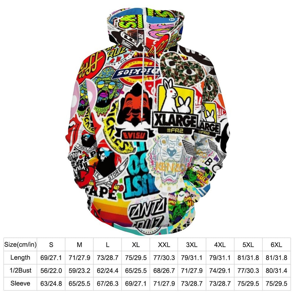 HM Custom Men's Hoodie with Double-layer Cap
