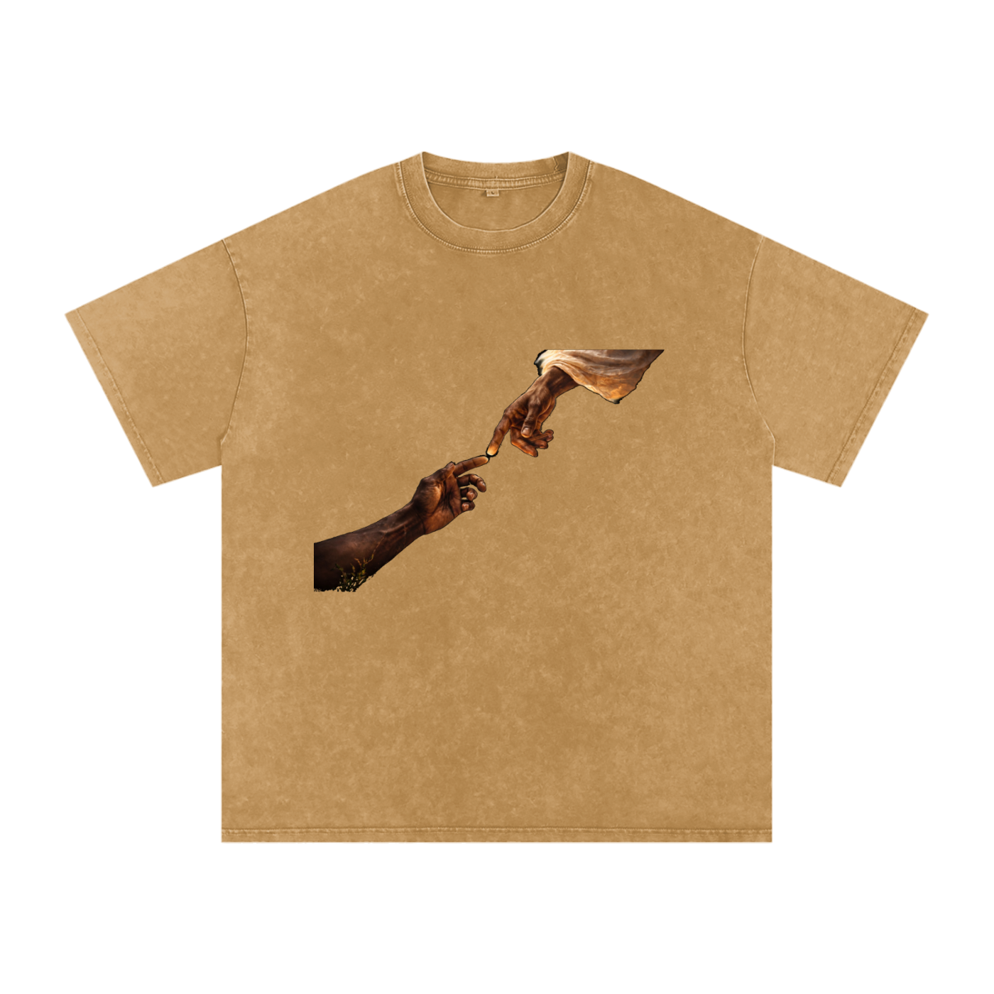 Snow Washed Oversized Cotton T-Shirt