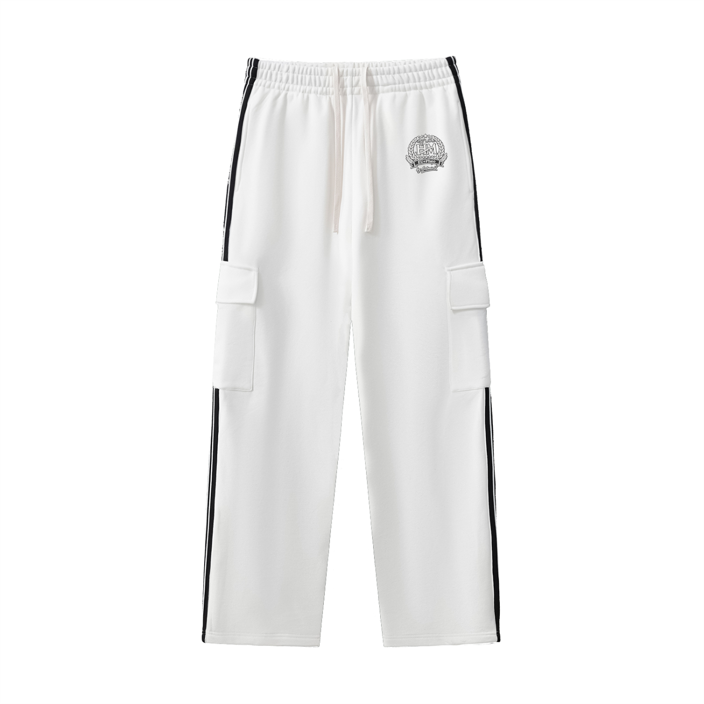 Side Stripe Straight-Leg Pants