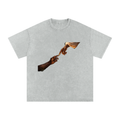 Snow Washed Oversized Cotton T-Shirt