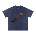 Divine Touch Snow Washed Oversized Cotton T-Shirt