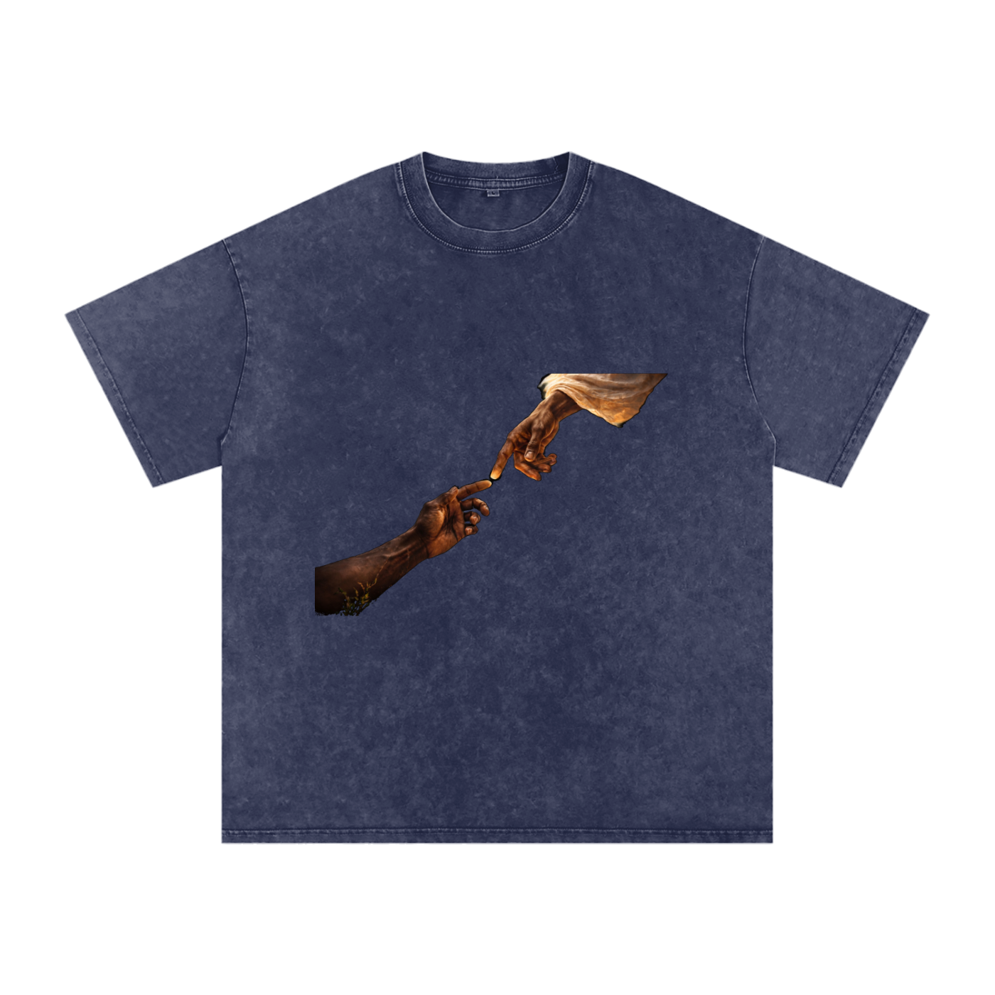 Divine Touch Snow Washed Oversized Cotton T-Shirt