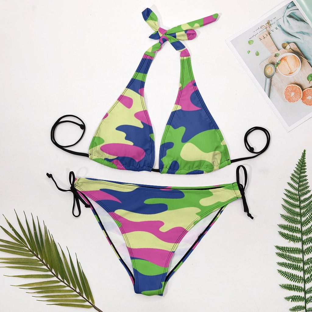 Two Piece Halter Swimsuit
