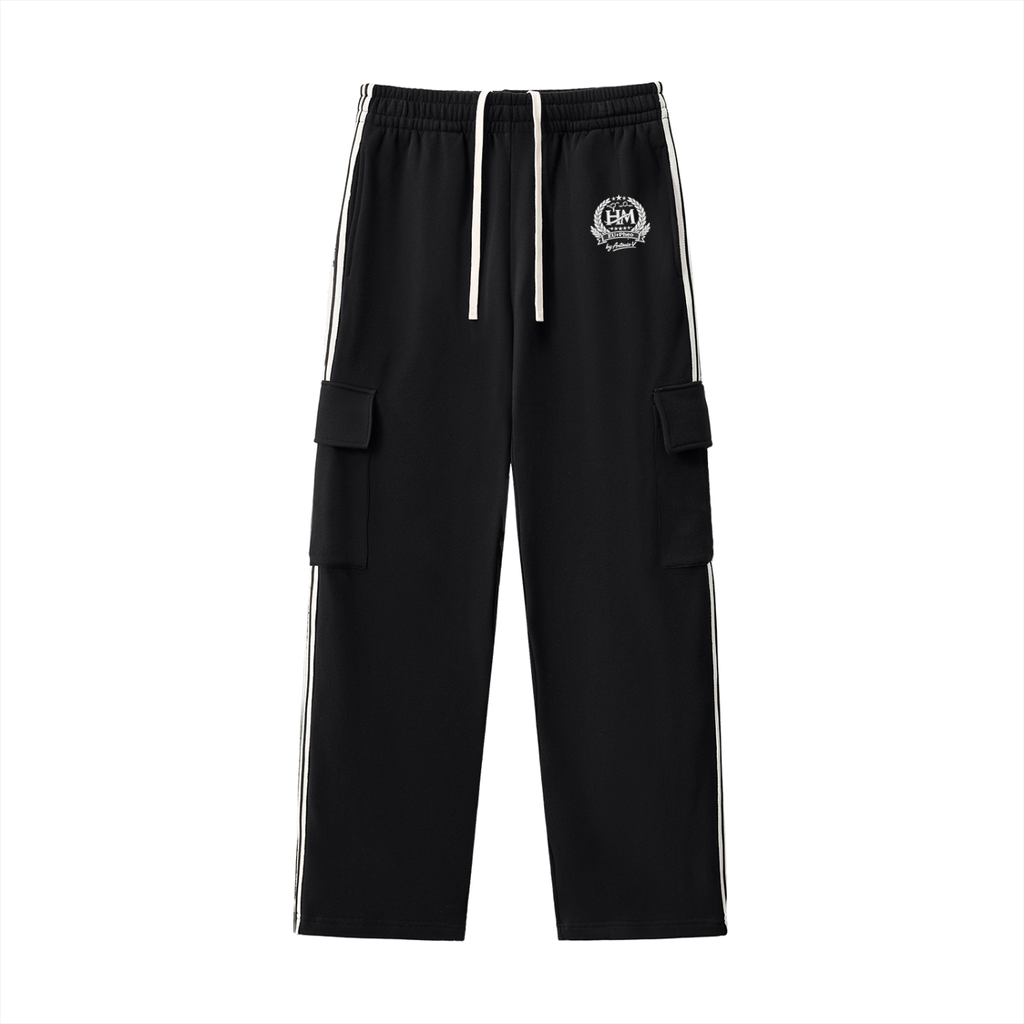 Side Stripe Straight-Leg Pants