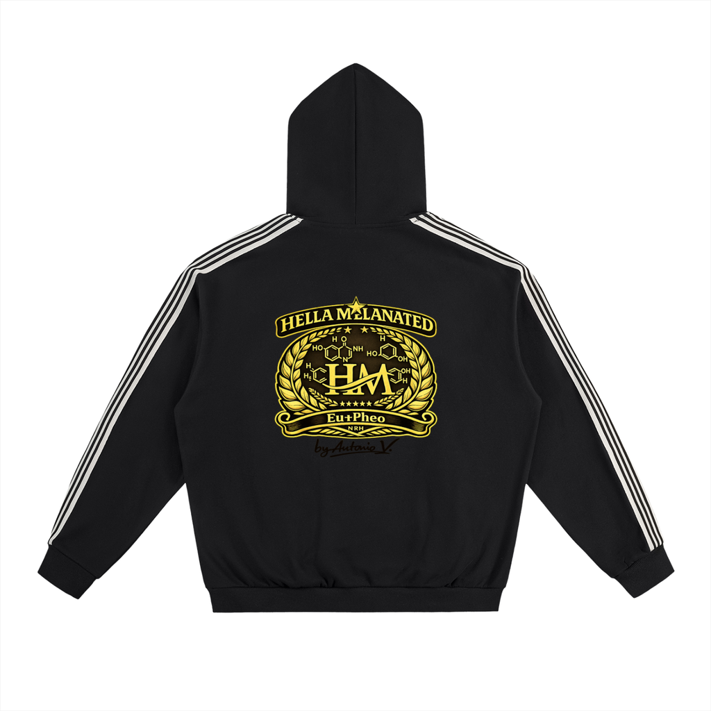 Side Stripe White Super Heavyweight Hoodie