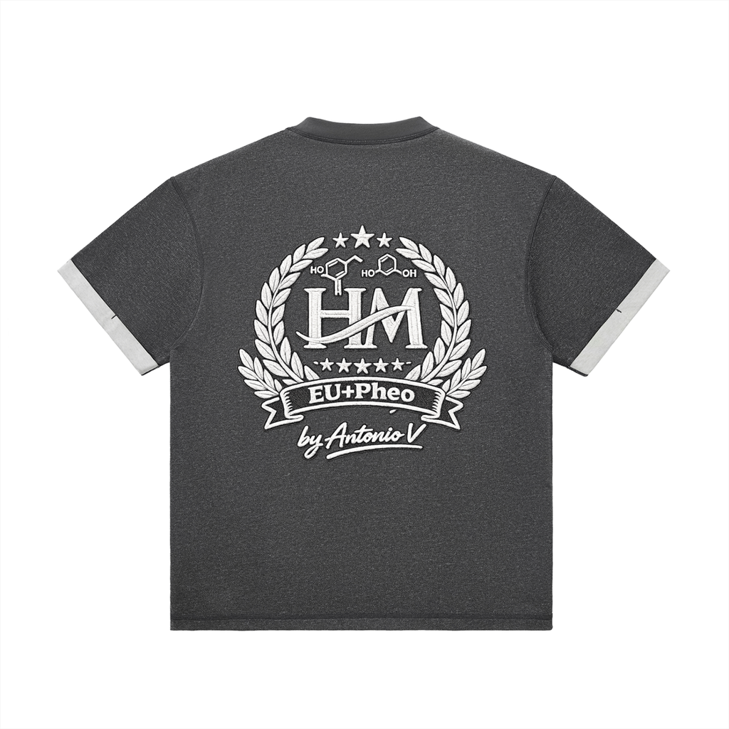 Contrast Cuff Cuffed T-Shirt
