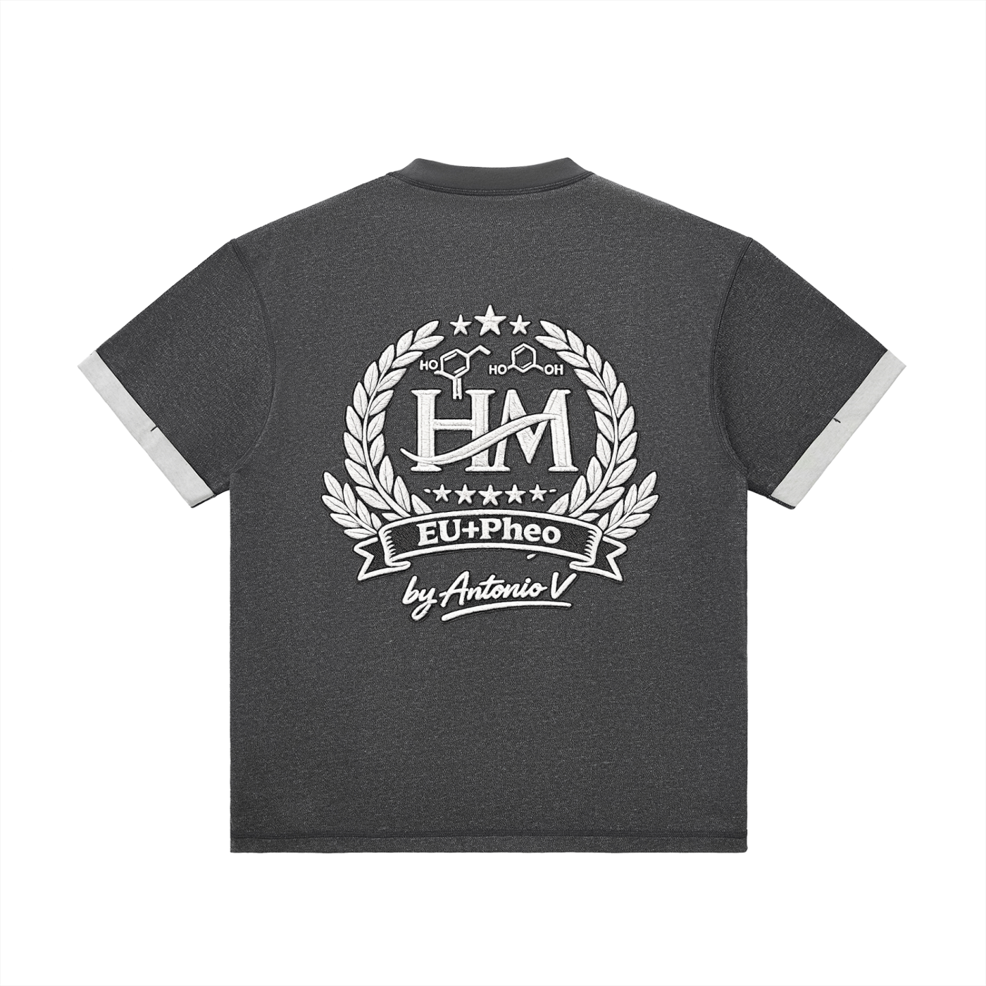 Contrast Cuff Cuffed T-Shirt