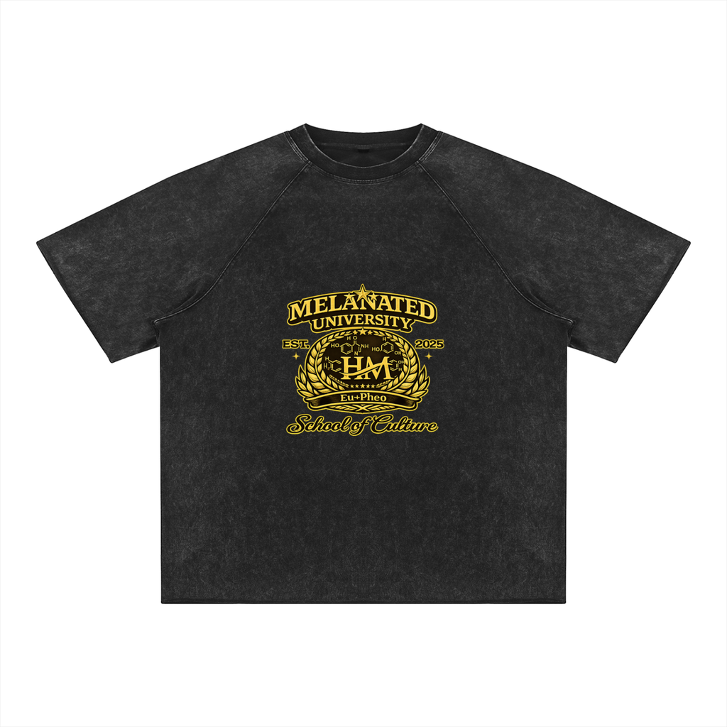 Unisex Mineral Wash Raw Edge T-Shirt