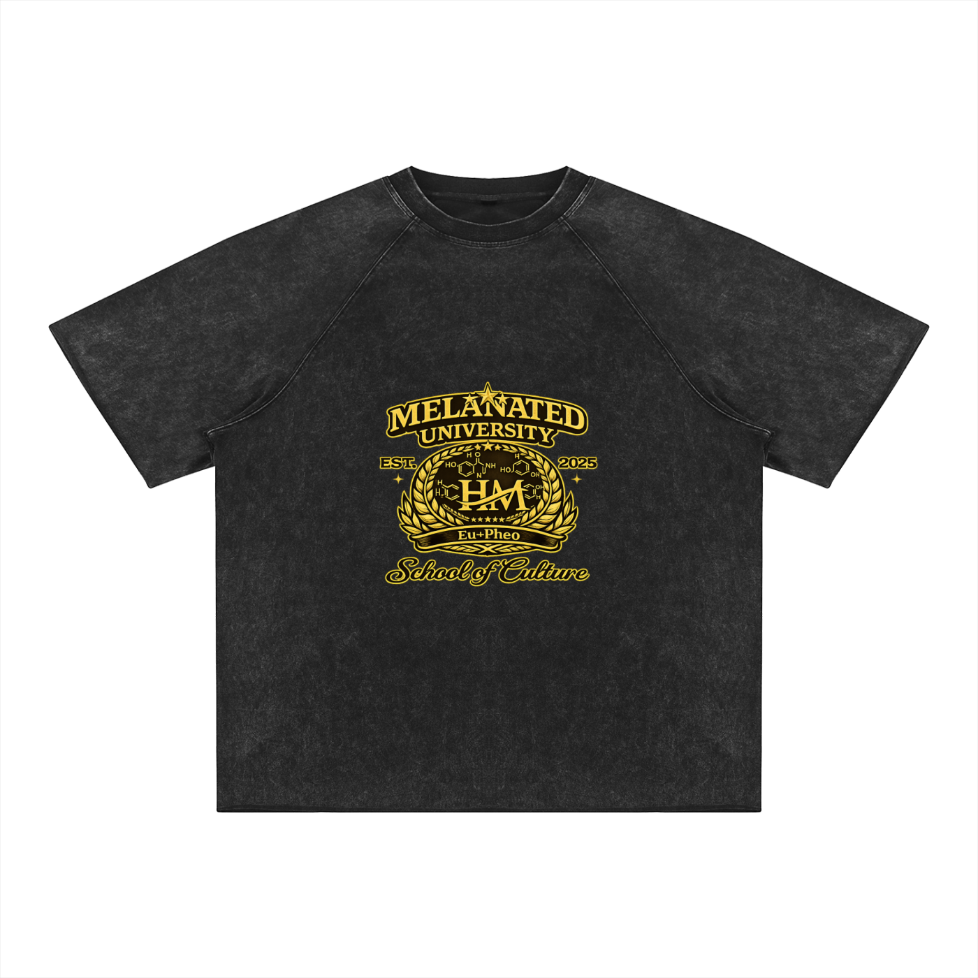 Unisex Mineral Wash Raw Edge T-Shirt