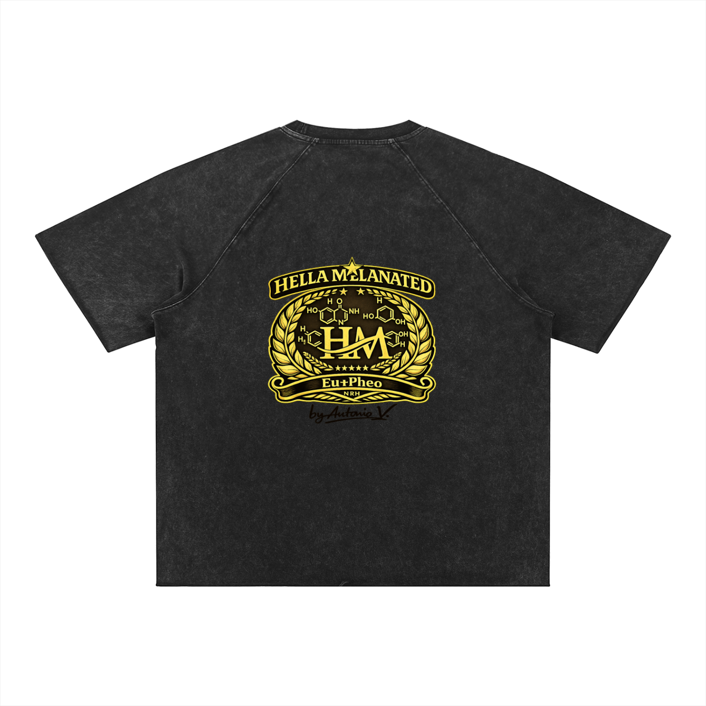 Unisex Mineral Wash Raw Edge T-Shirt